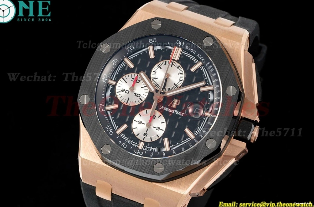 CER RSF 44mm A3126 Blk Oak Royal Offshore RU Wht RG 0419
